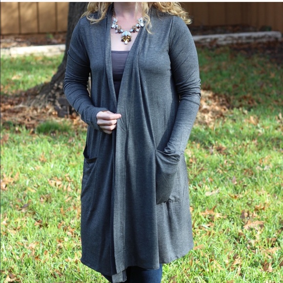 30% OFF 2/MORE LAST SIZE Medium Grey Cardigan - Picture 3 of 6
